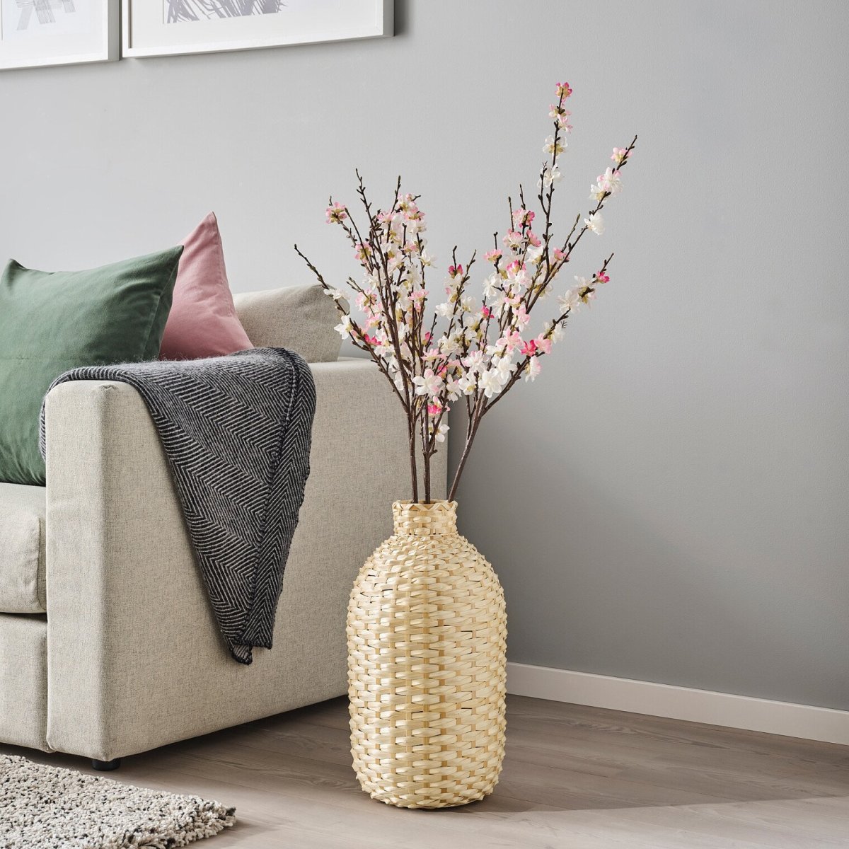 Плетеная ваза