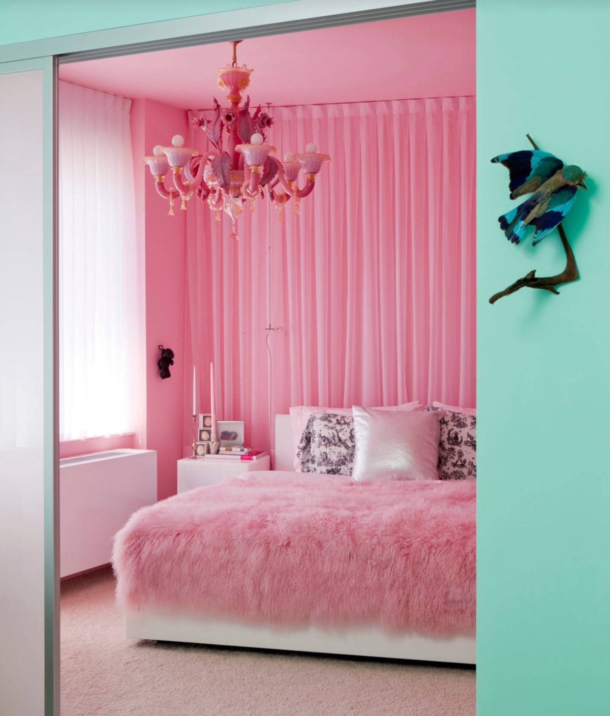 Бирюза и оранжевый в интерьере