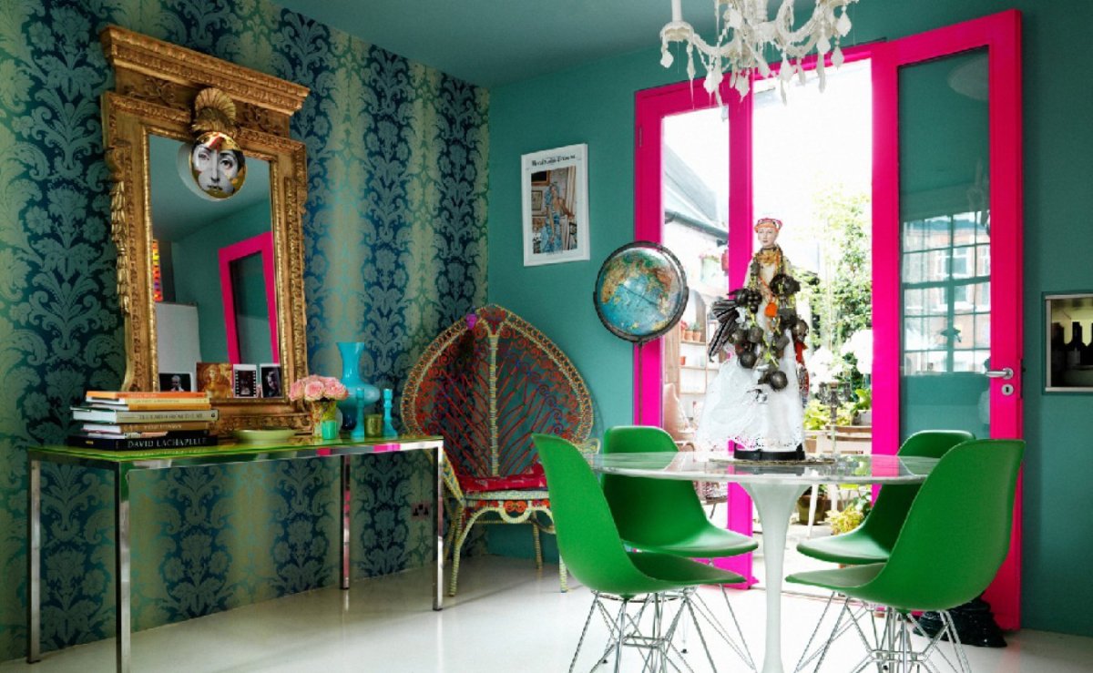 Бирюзовый в интерьере детской