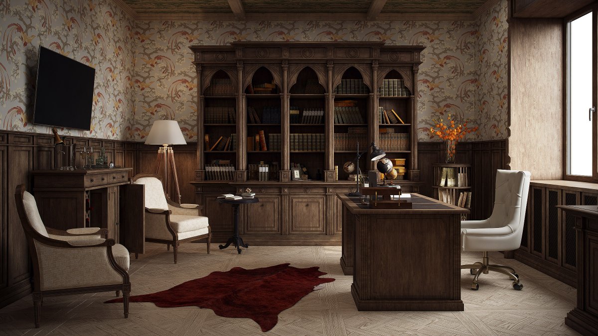 Домашний кабинет интерьер фото