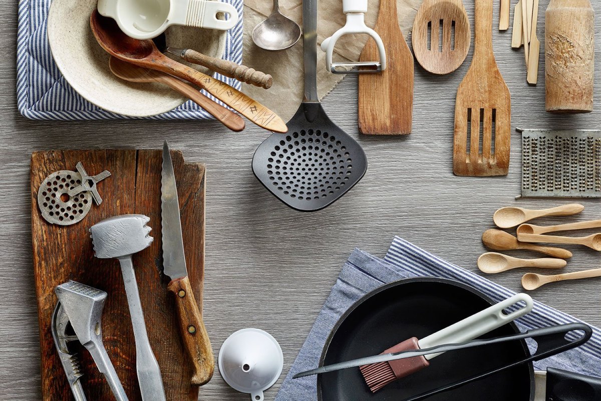 Kitchen Table kitchenware Top view