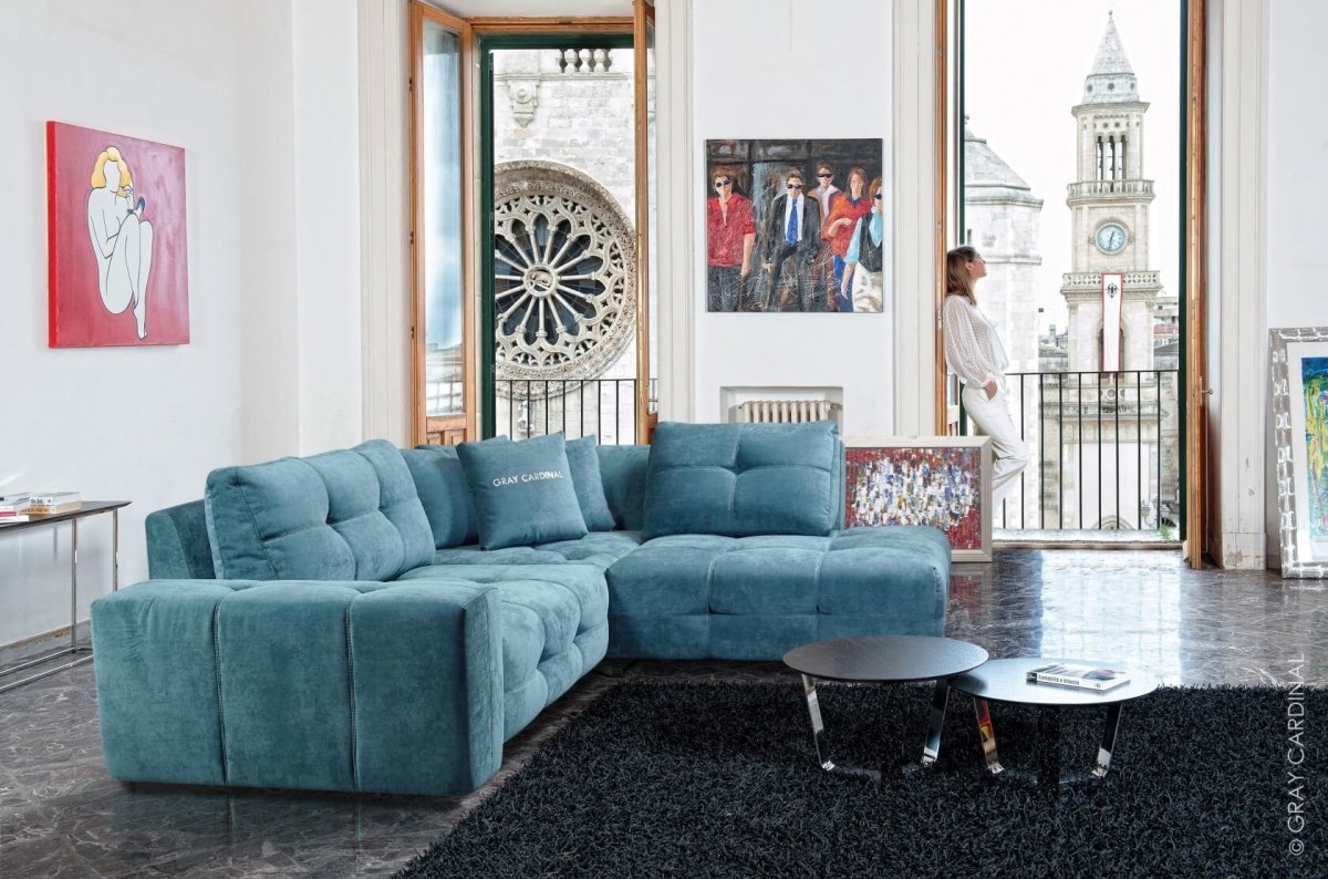 Диван Леонардо грей Кардинал