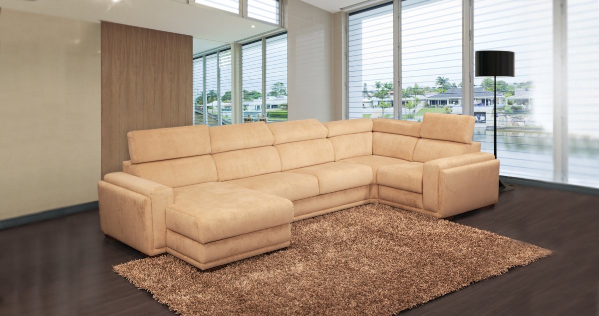 Диван Линкольн с оттоманкой