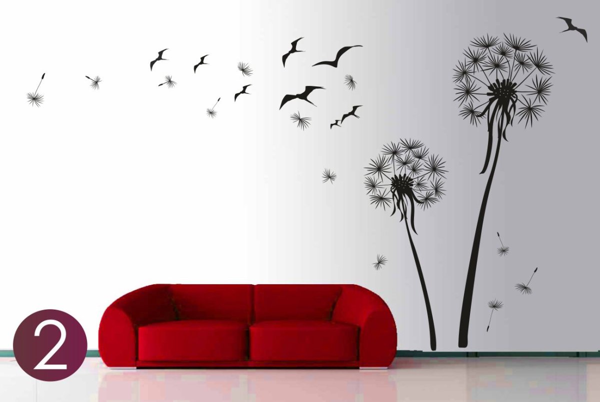 Одуванчики на стене