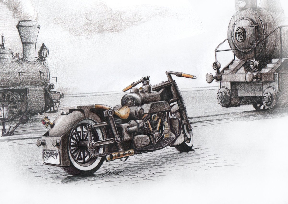 Дизельпанк скетч