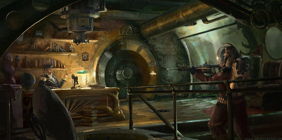 Стимпанк комната арт