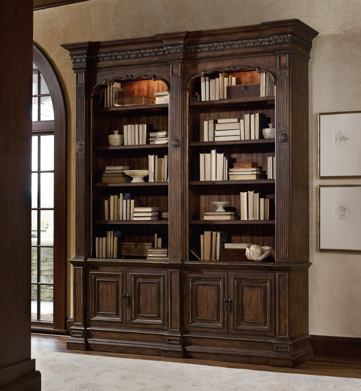 Стеллаж из цельной древесины