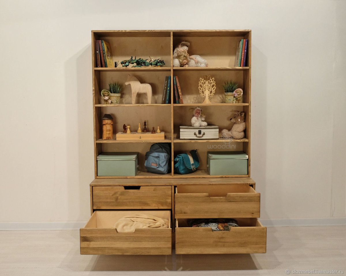 Книжный шкаф ретро стиль