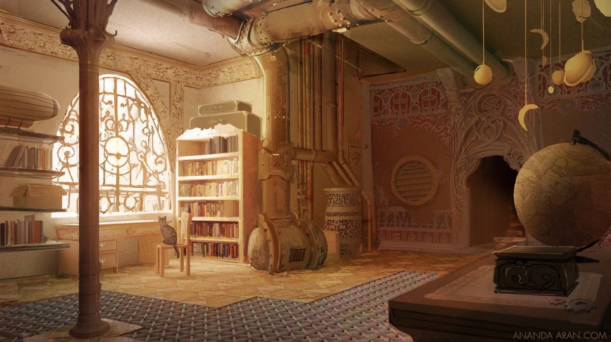 Алекс Крылов художник красный дизельпанк