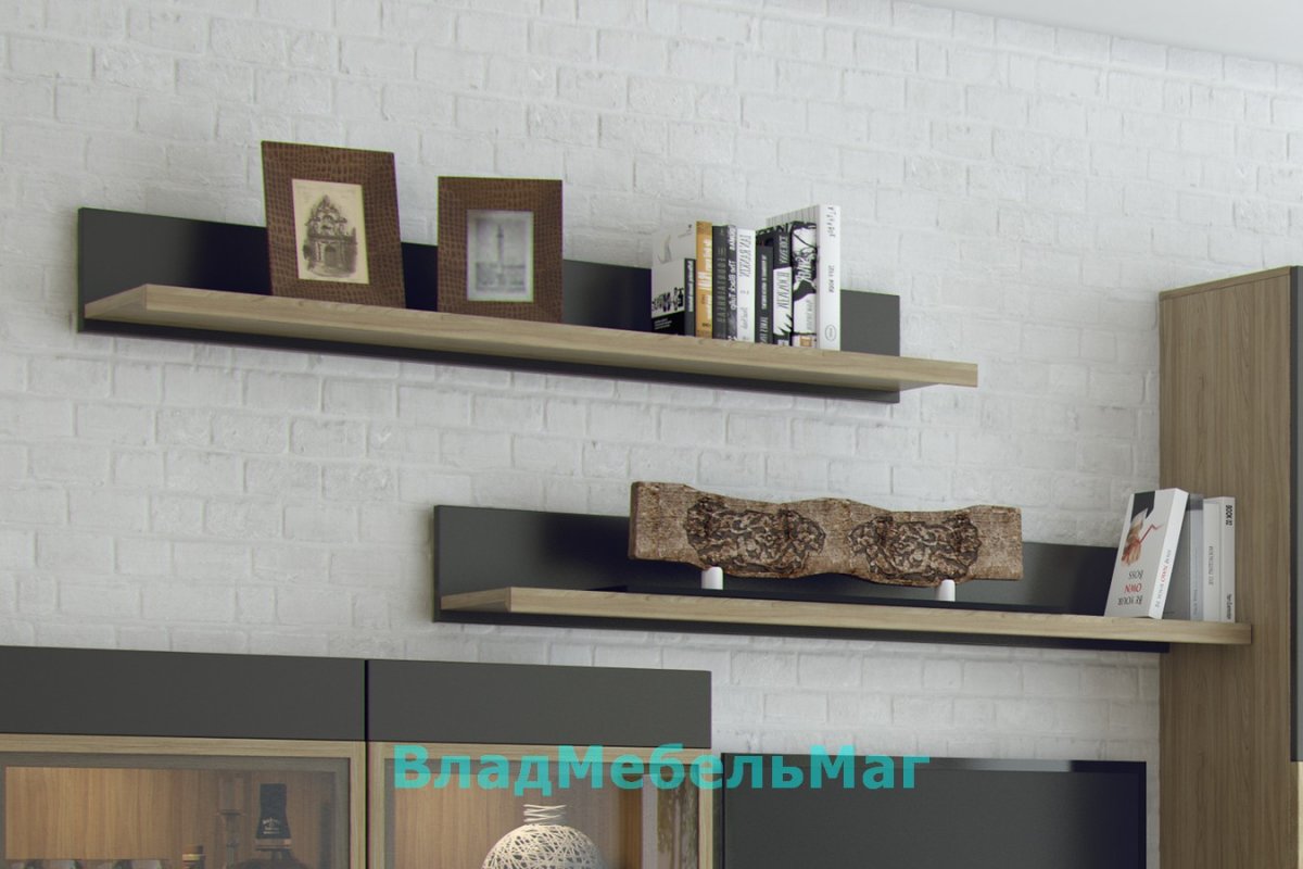 Обои с полочками