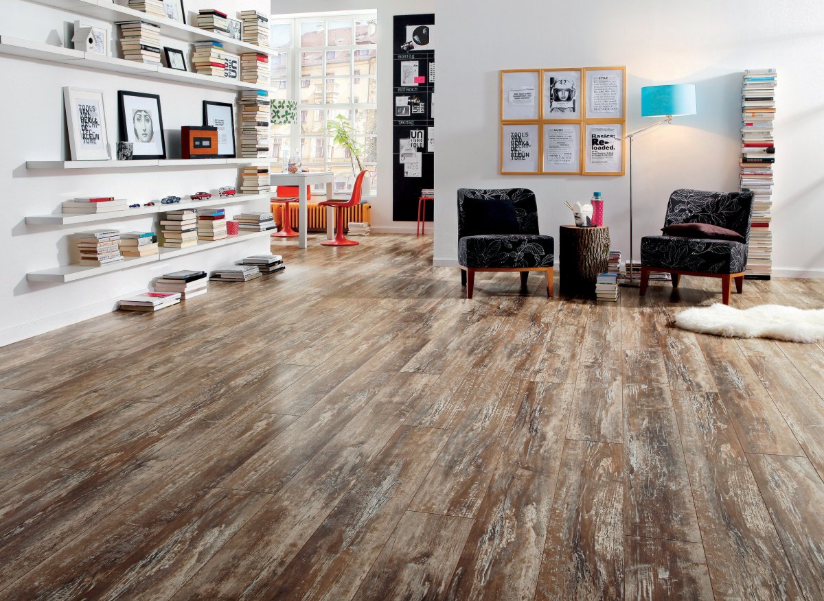 Линолеум под ламинат Haro в интерьере