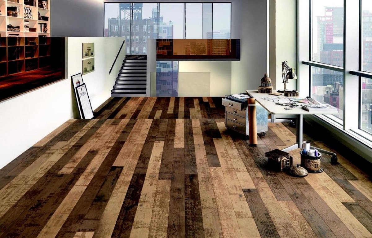 Ламинат разного цвета