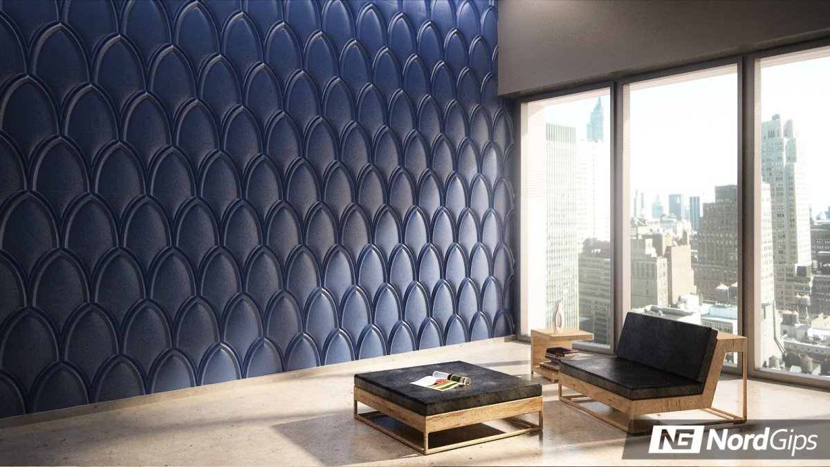 Гипсовые 3д панели скала