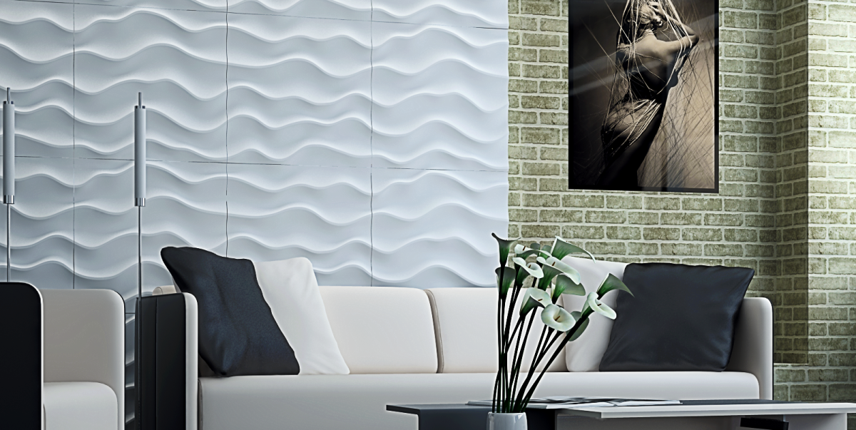 Гипсовая 3d-панель, «дикарт»