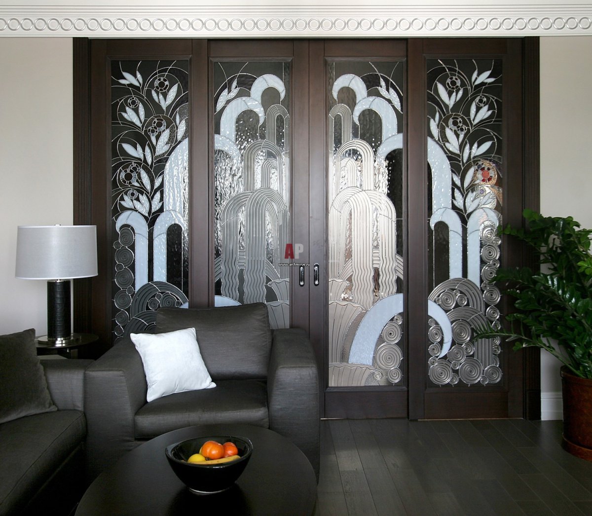 Витражи в интерьере