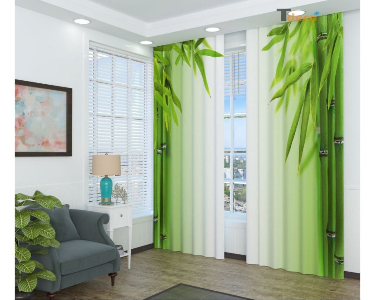 Салатовая тюль