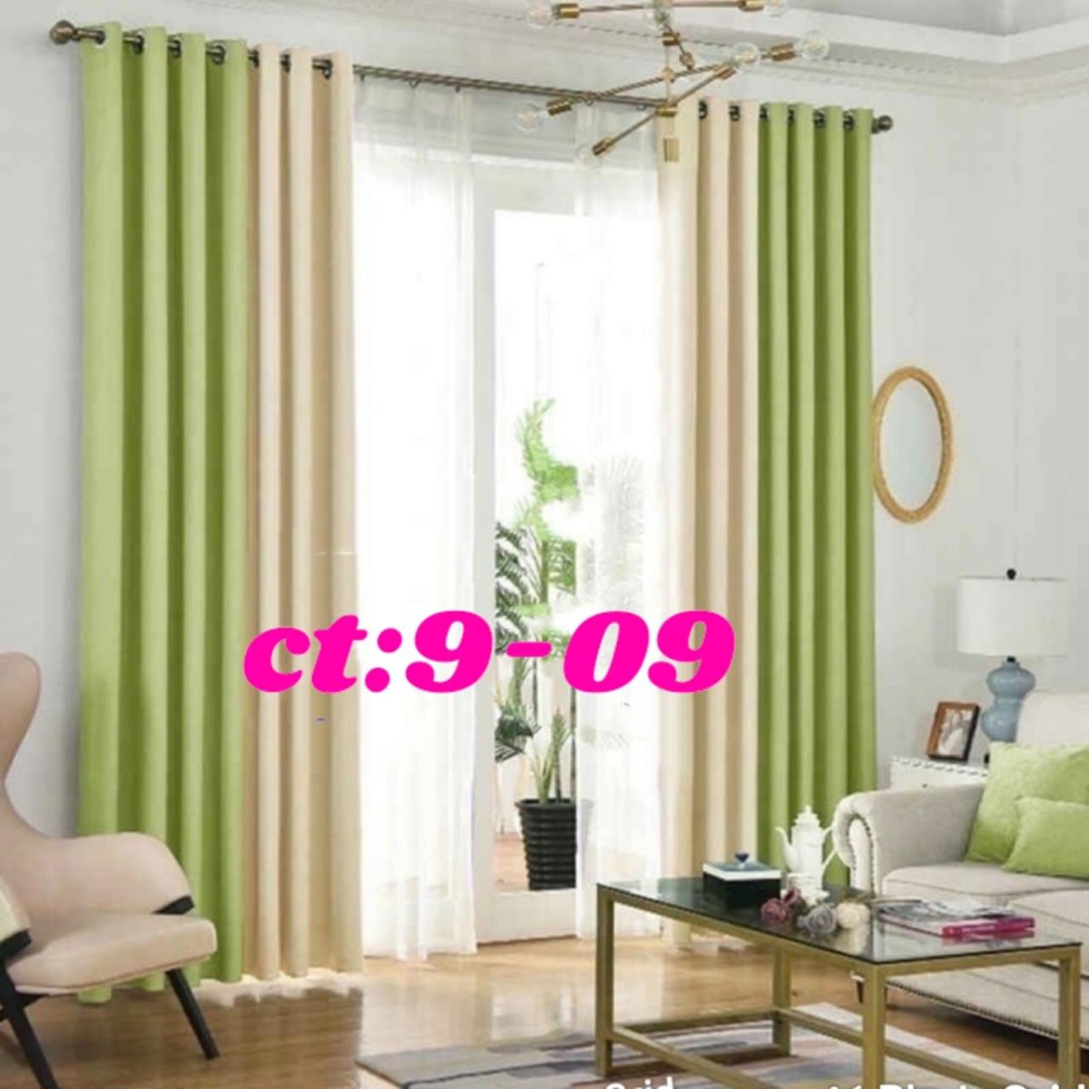 Салатовый интерьер