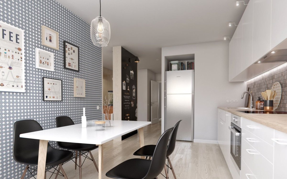 Белая кухня в интерьере