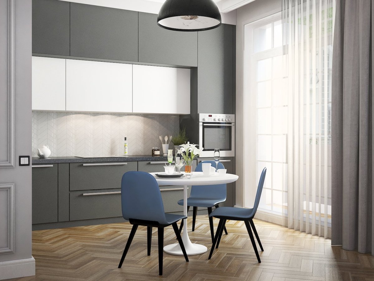 Декор для серой кухни