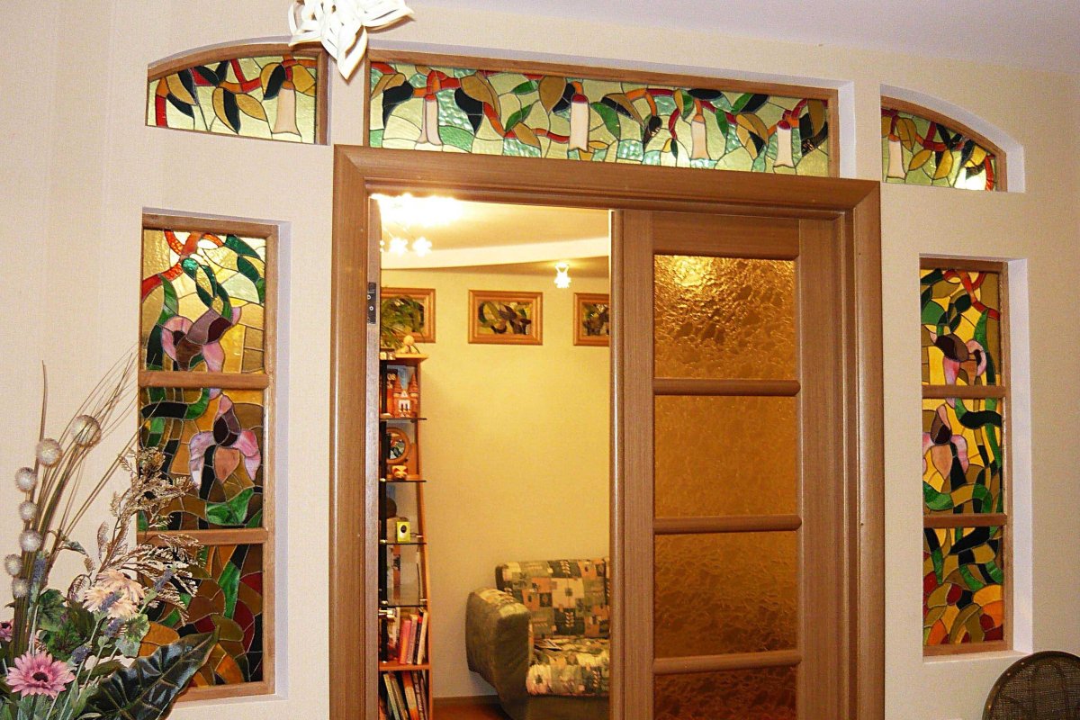 Перегородки с винтажными окошками