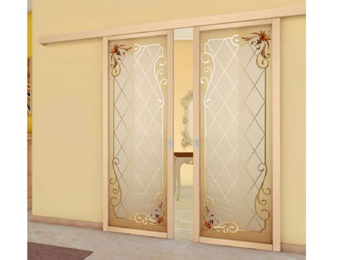 Красивые раздвижные двери