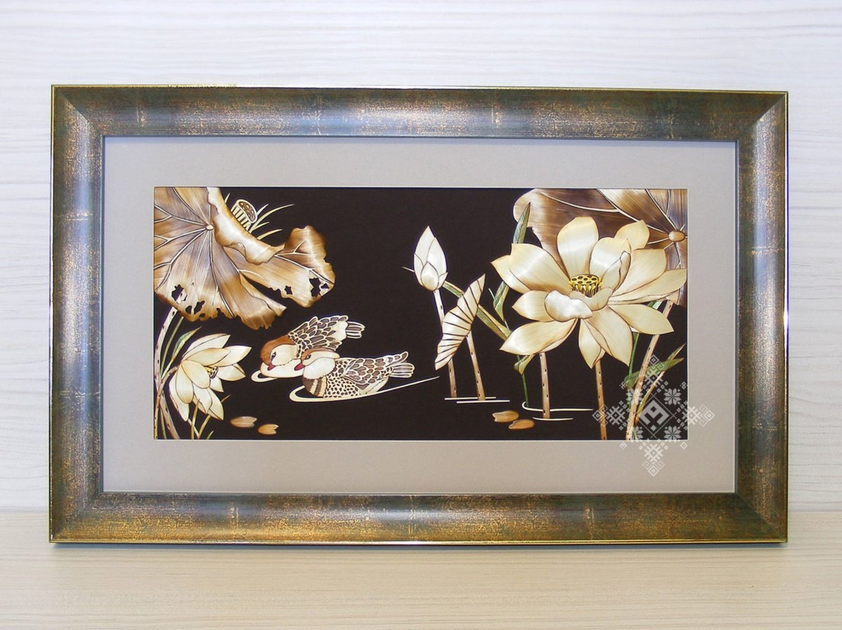 Декоративное панно из соломки