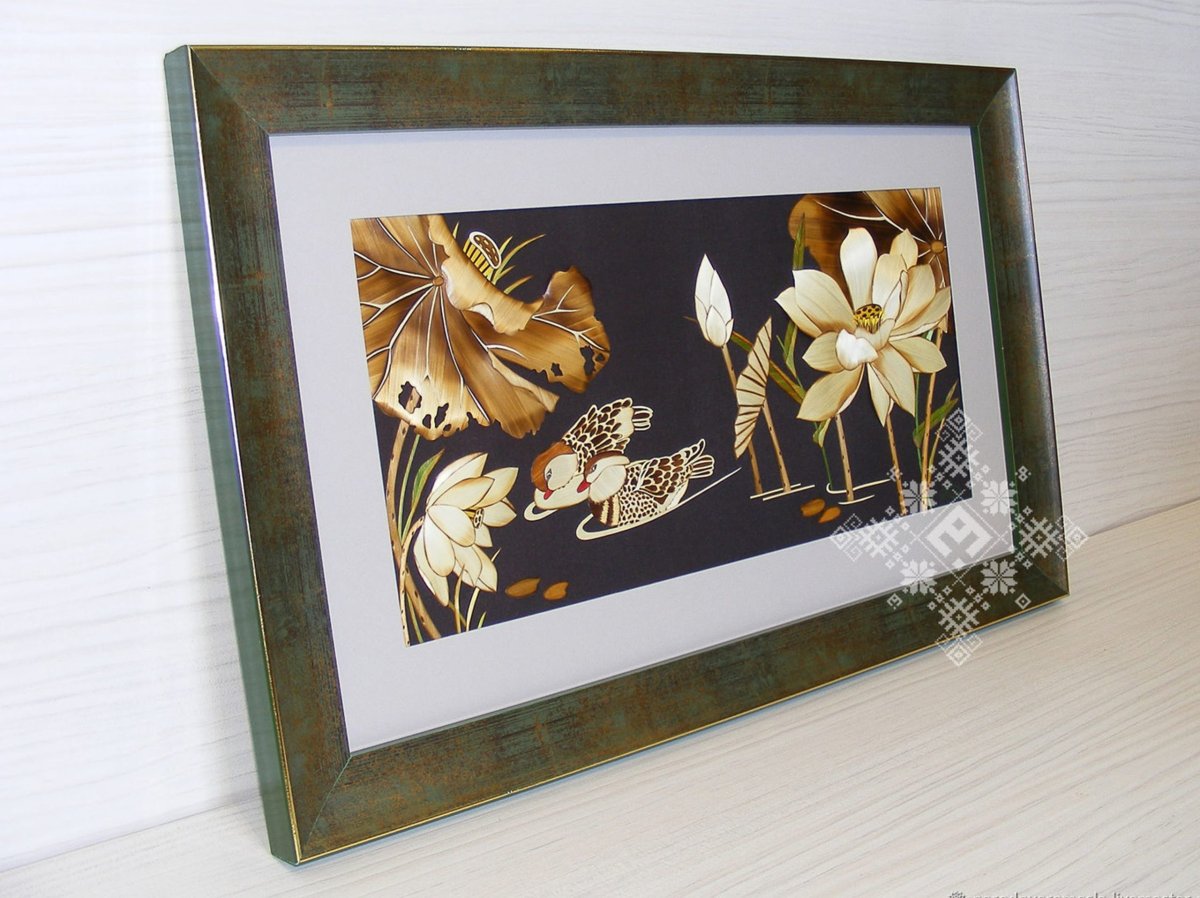 Картины из соломки Валерия Козлова