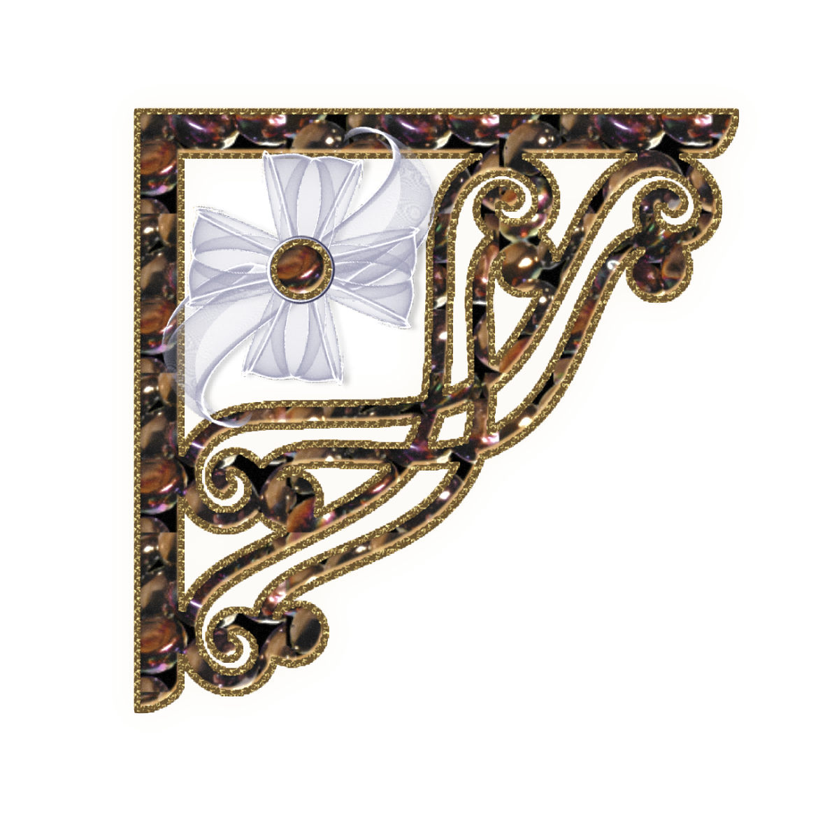 Уголки металлические для декора