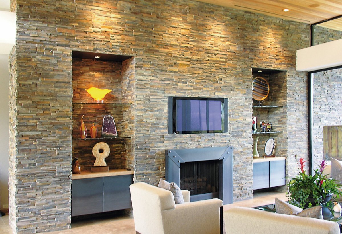 Декоративный кирпич в интерьере