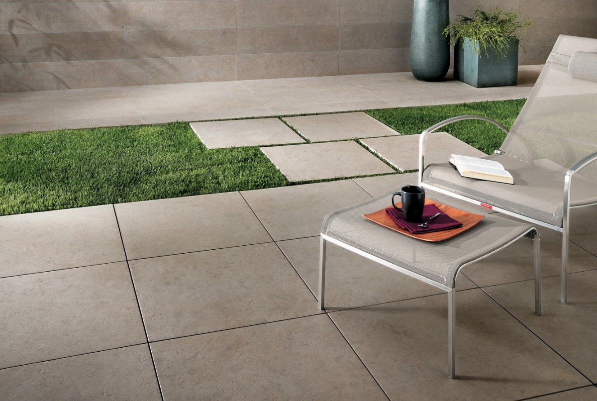 Мощение плитка сад