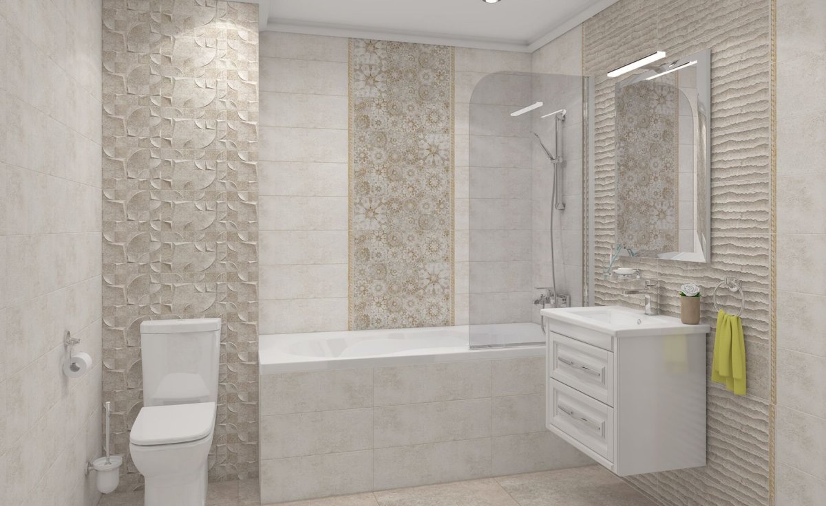 Плитка интро Уралкерамика в интерьере