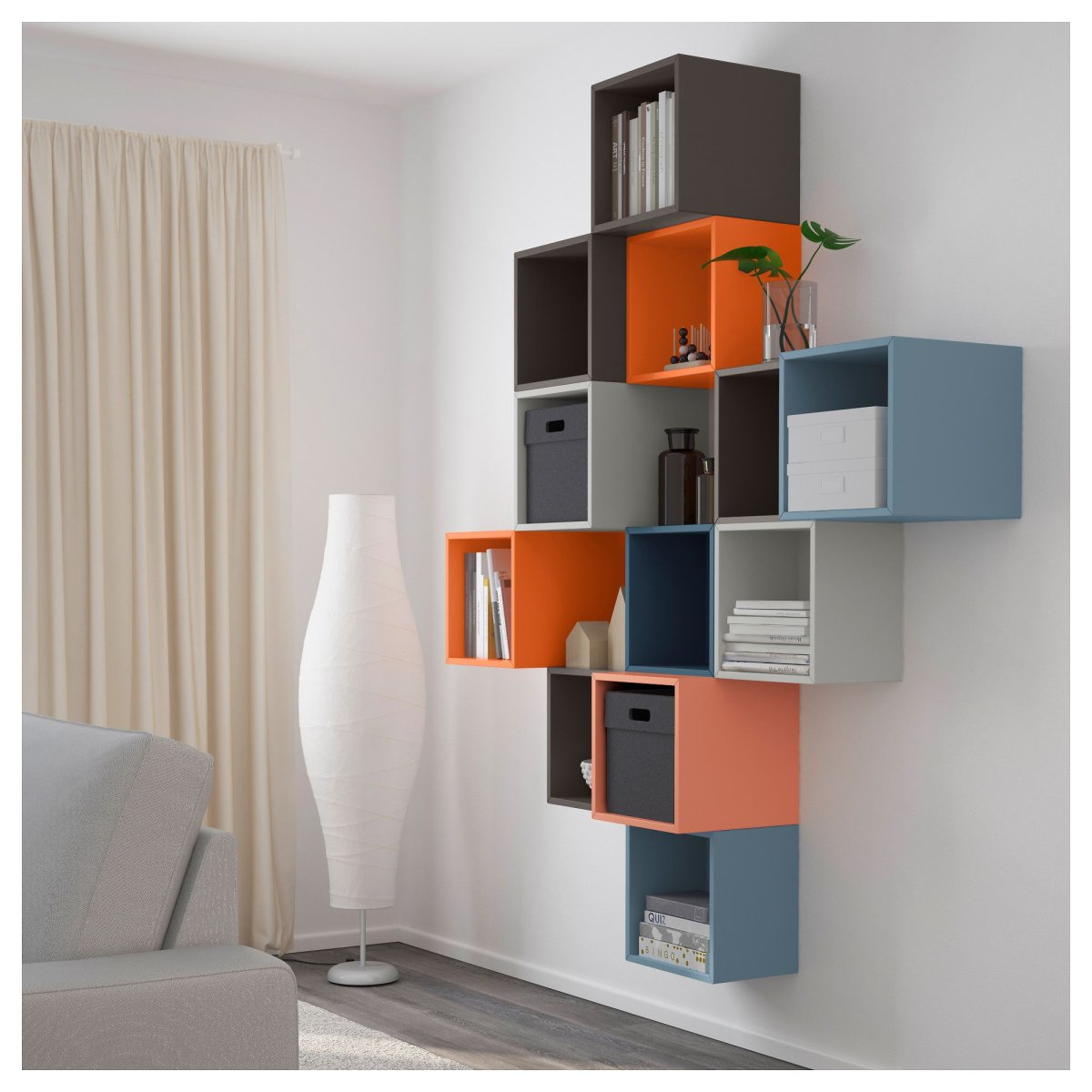 Стеллаж в стиле лофт икеа