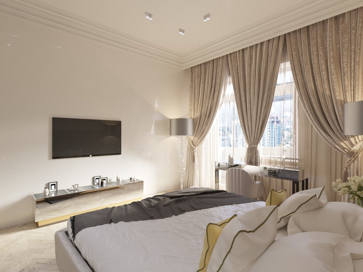 Стены цвета слоновой кости