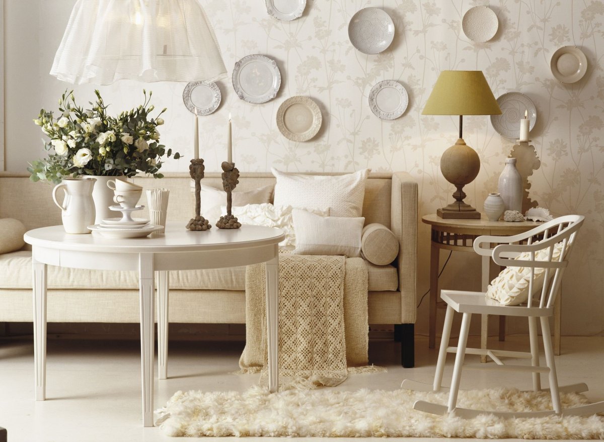 Цвет слоновой кости в интерьере