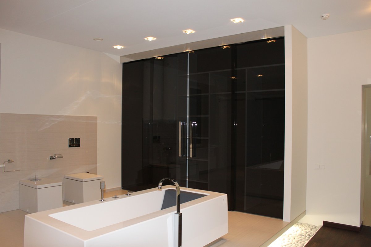 Лофт перегородки с тонированным стеклом