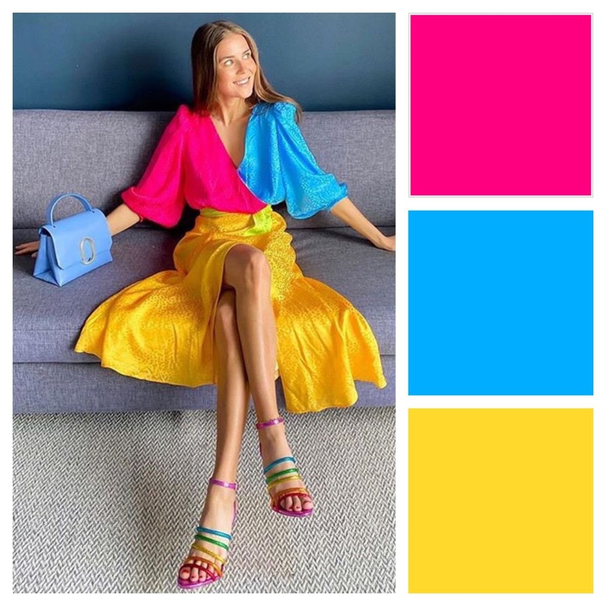 Гостиная с розовыми акцентами