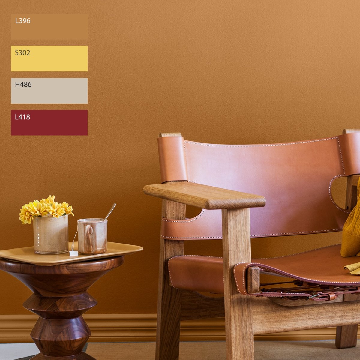 Цвет стен охра