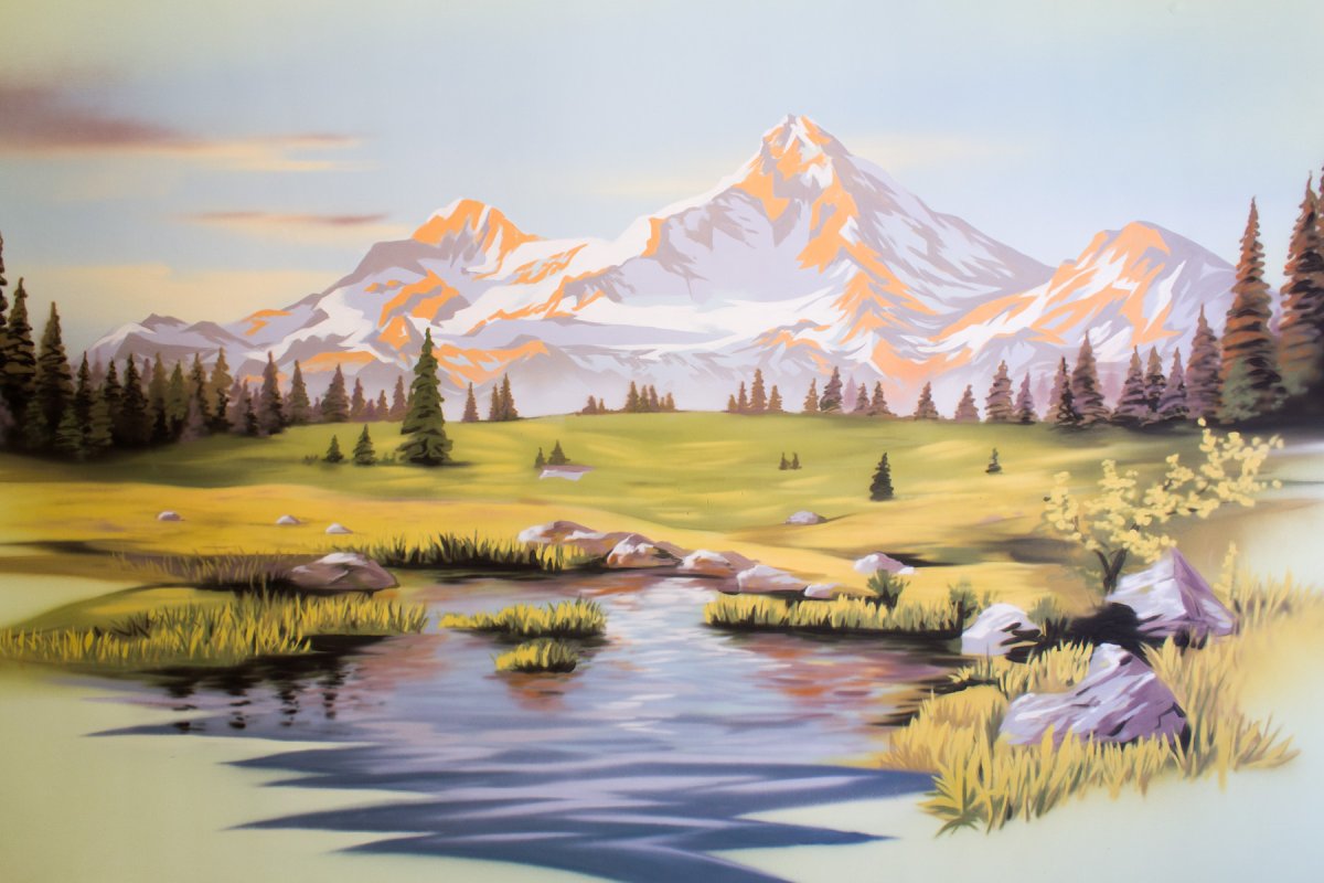 Аэрография горные пейзажи