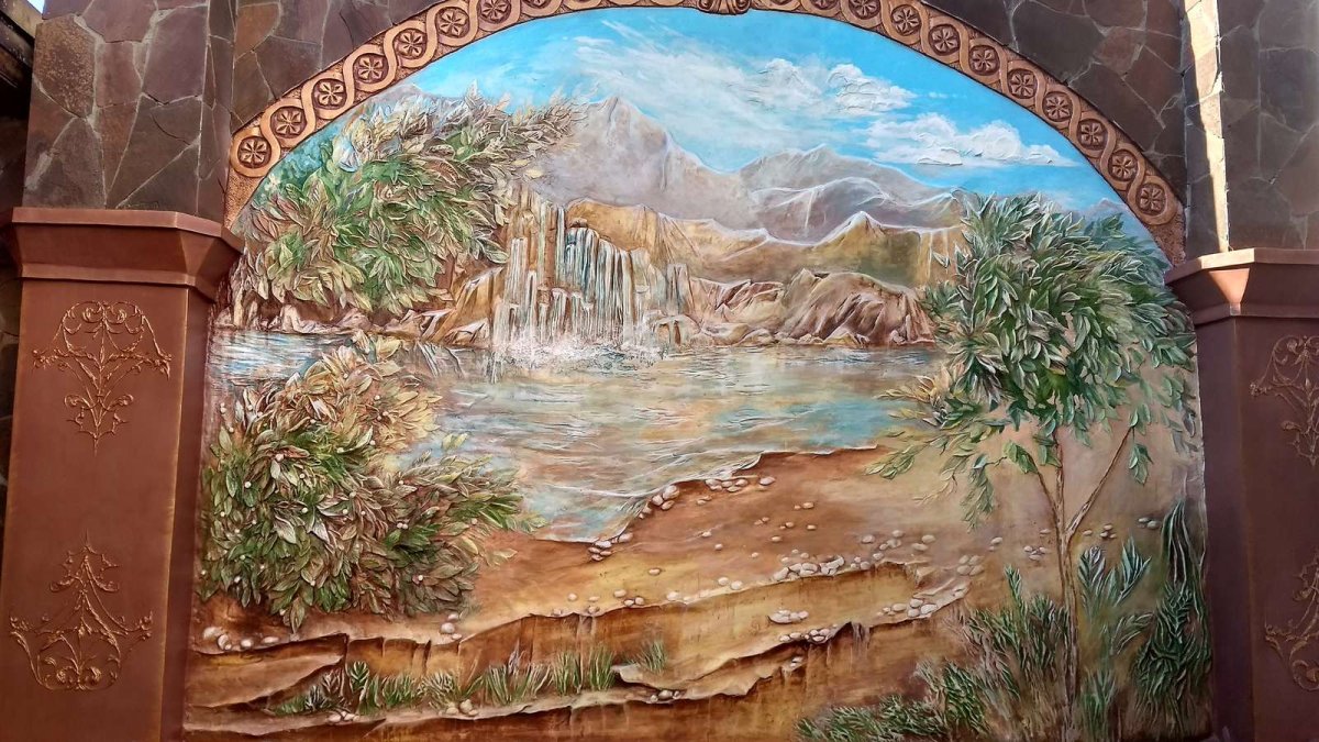 Роспись стен в интерьере