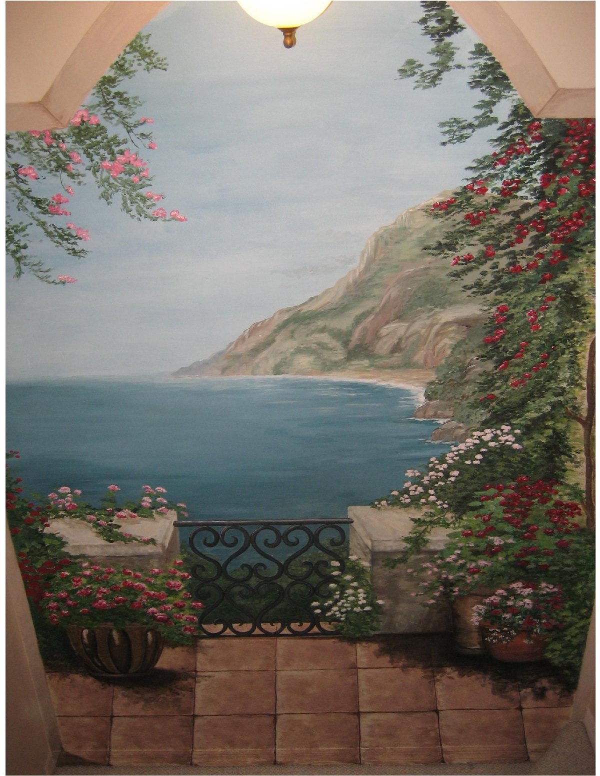 Роспись стен природа