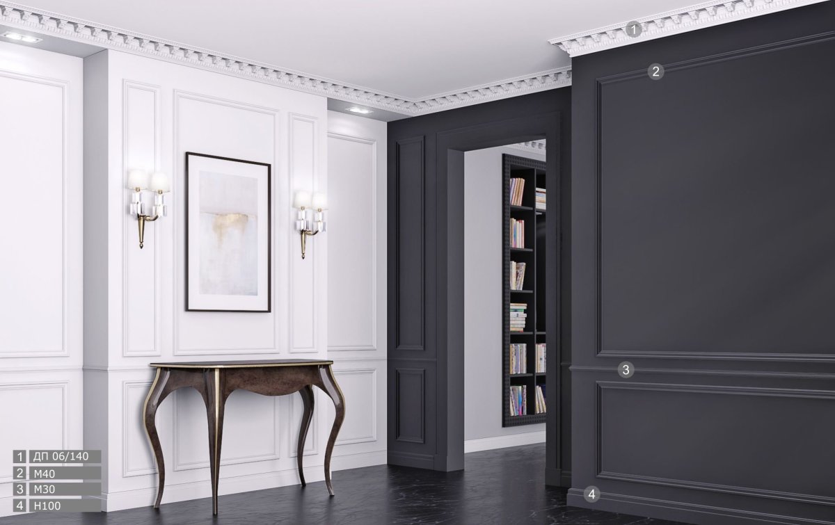 Черные двери в интерьере