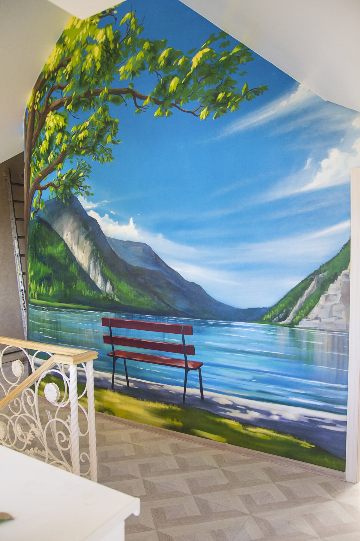 Пейзаж на стене