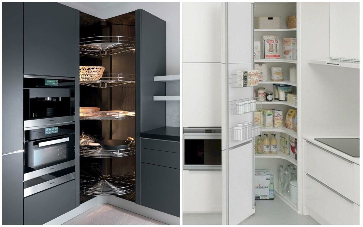 Угловой шкаф на кухню