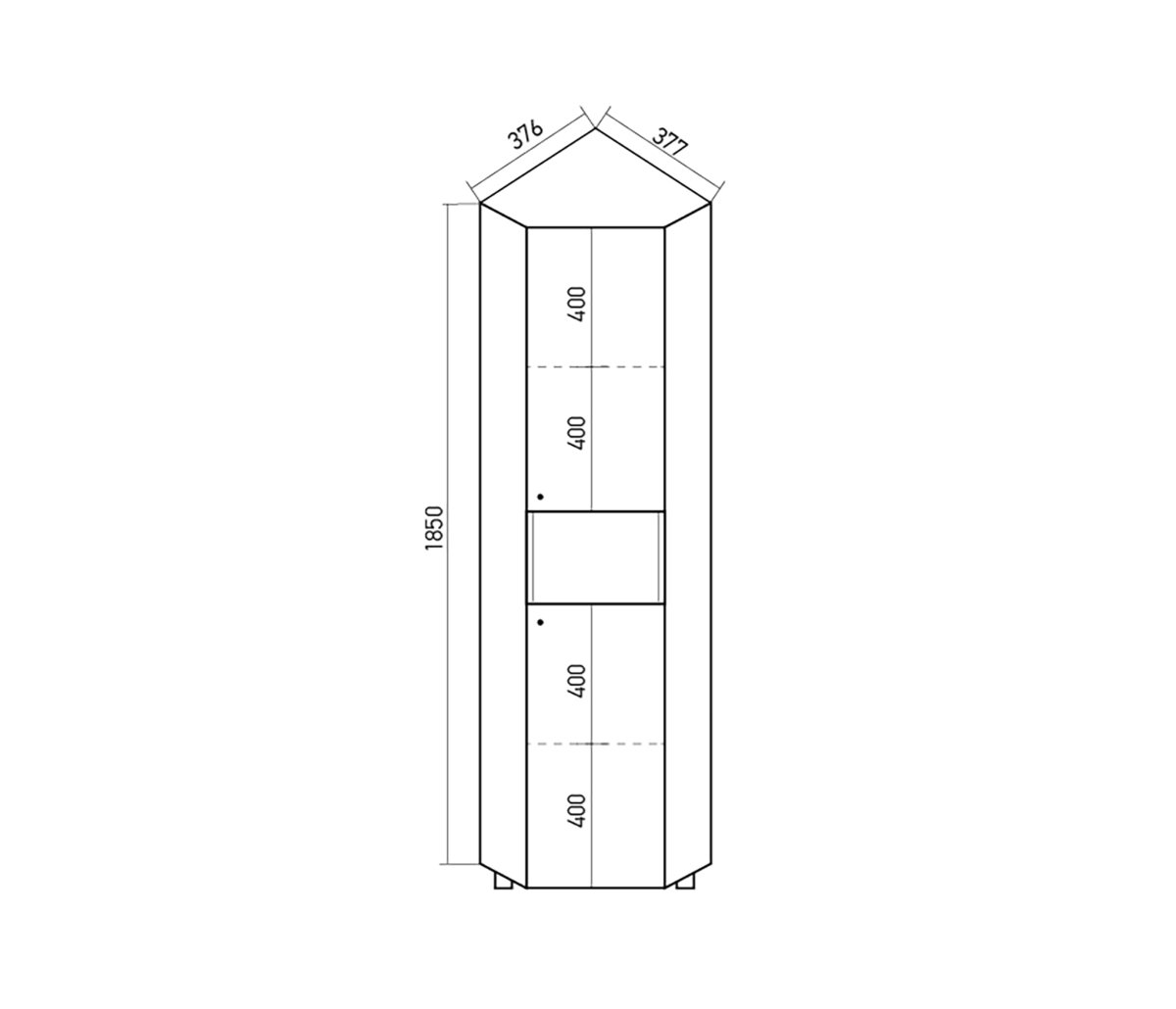 Кухонный шкаф-пенал е4