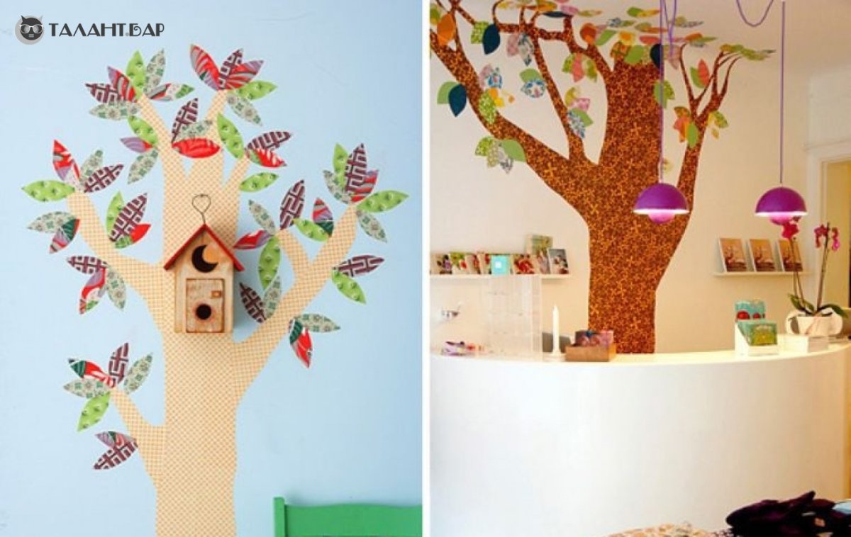 Дерево на стене