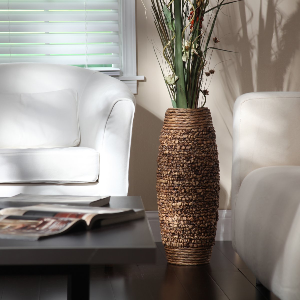 Вазы напольные высокие для декора