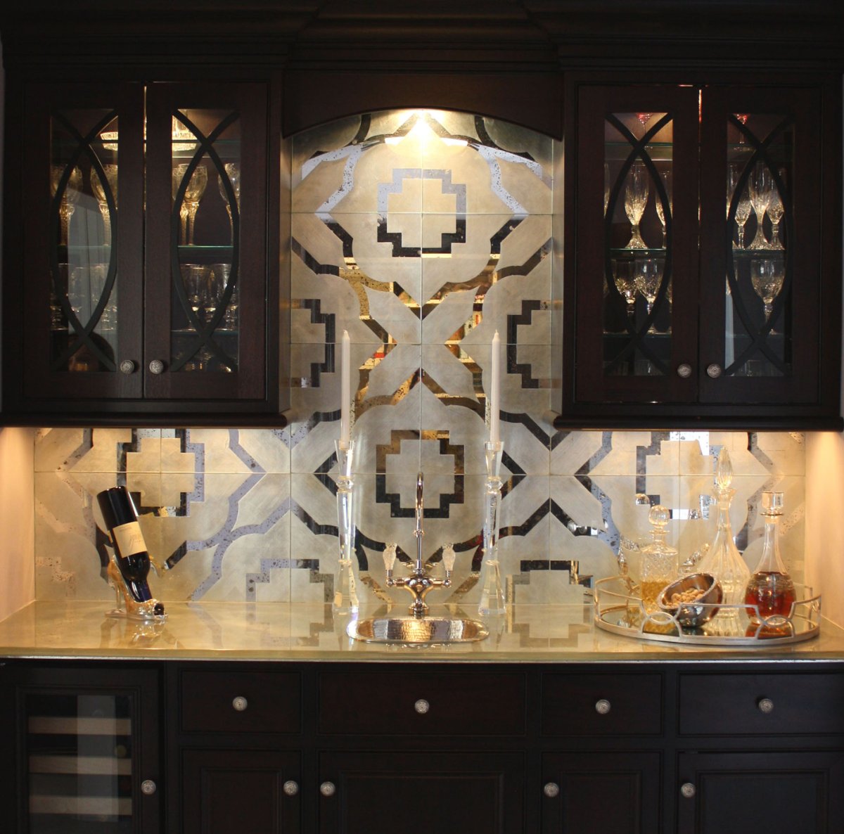 Зеркальная плитка антик