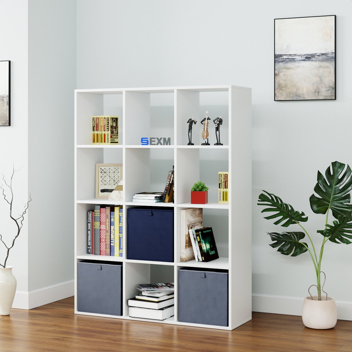 Стеллаж Cube-10.1c, 139х32х139 см, EXM