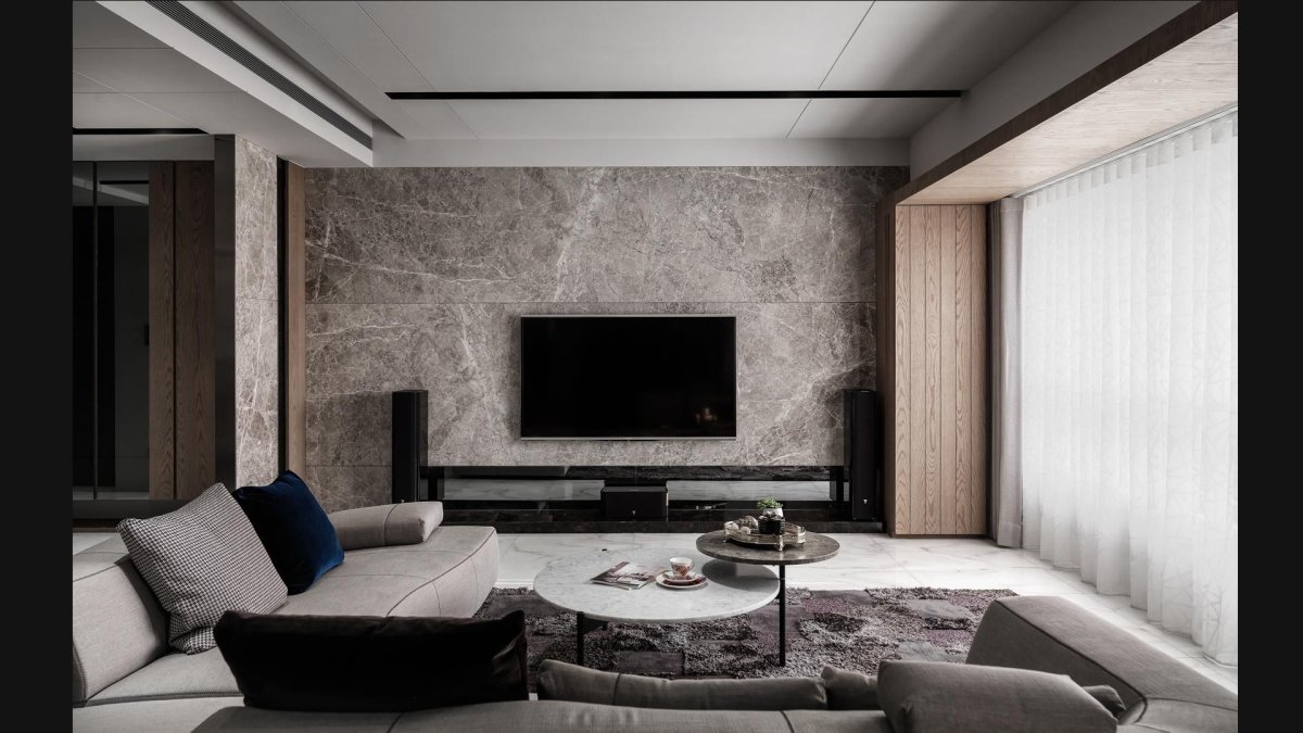 ТВ зона в гостиной