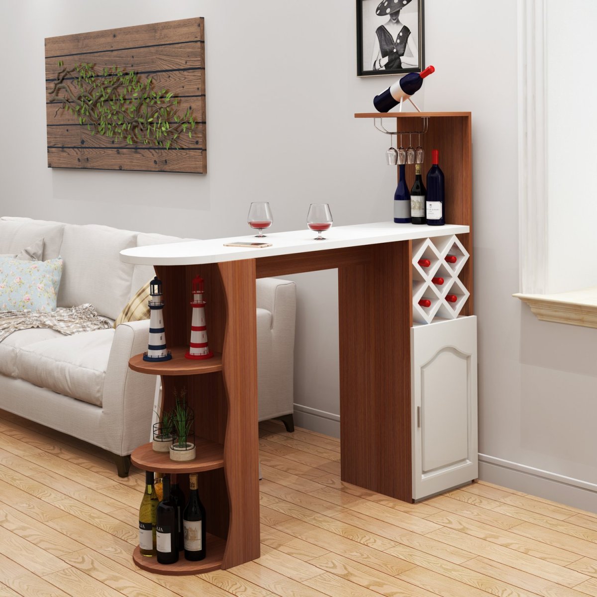 Необычные барные столы на кухню